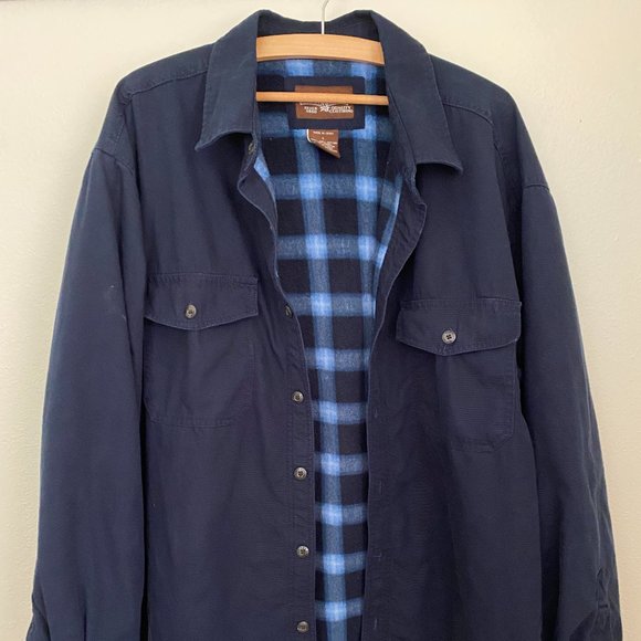 Levi Strauss & Co Other - Vintage Levi Strauss & Co Jacket Mens Sz Large Quilt Lined Blue Pockets